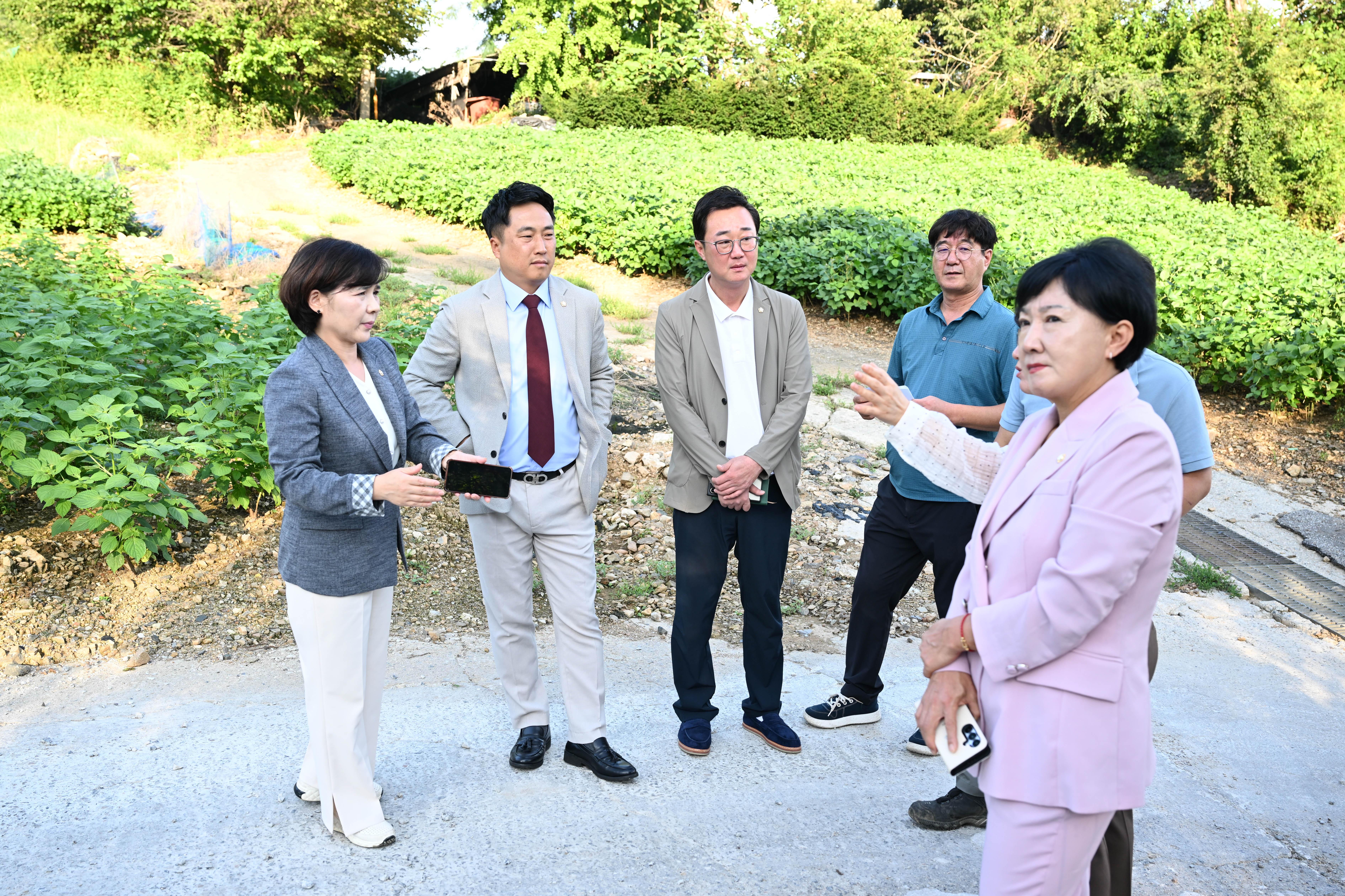 청산면 가축분뇨 관련 현장확인